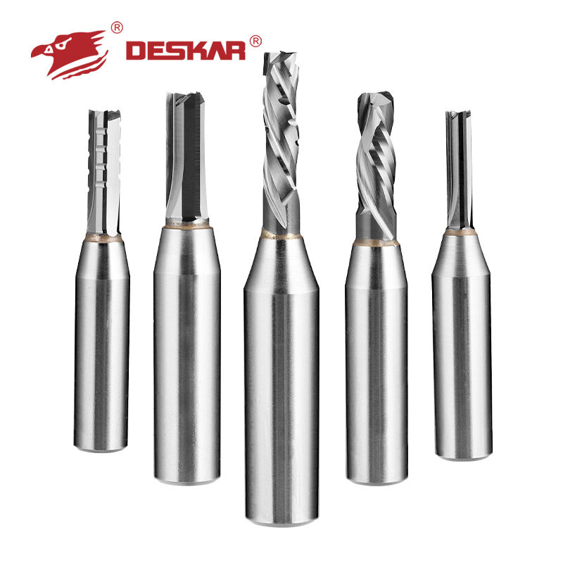 DESKAR Tungsten Carbide Tipped Woodworking Straight Router Bits Wood for Woodworking Carving Bits Woodworking Cutter factory