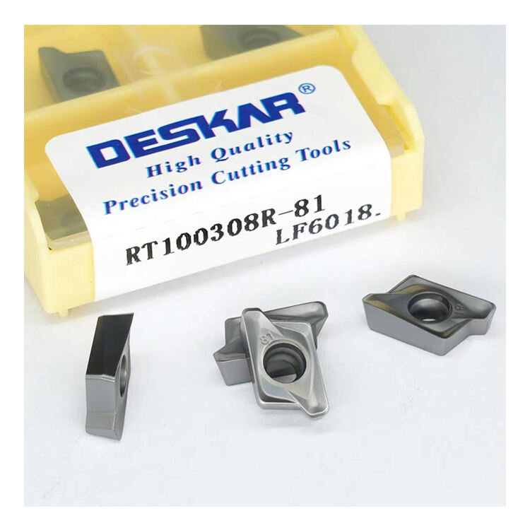 DESKAR RT100308R-81 LF6018 CNC Lathes Tools Milling Inserts High Quality Carbide Inserts For Steel/Stainless Steel details