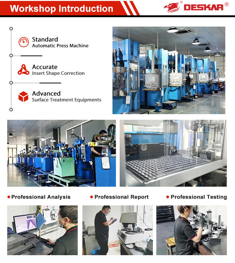 DESKAR 16 ER 2.0 ISO LF6118 Indexable Tungsten Carbide Threading Lathe Inserts for Threaded Lathe Holder details