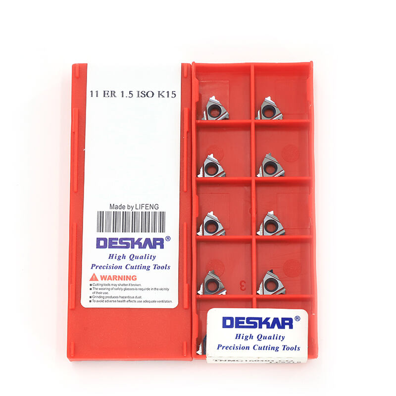 DESKAR 11 ER 1.5 ISO K15 Indexable Tungsten Carbide Threading Lathe Inserts for Threaded Lathe Holder details