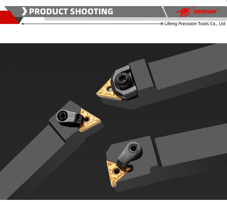DESKAR CNC Tool Holder with Indexable External Turning Set Carbide Inserts for Steel Workpiece Turning  lathe holder cnc cutting supplier