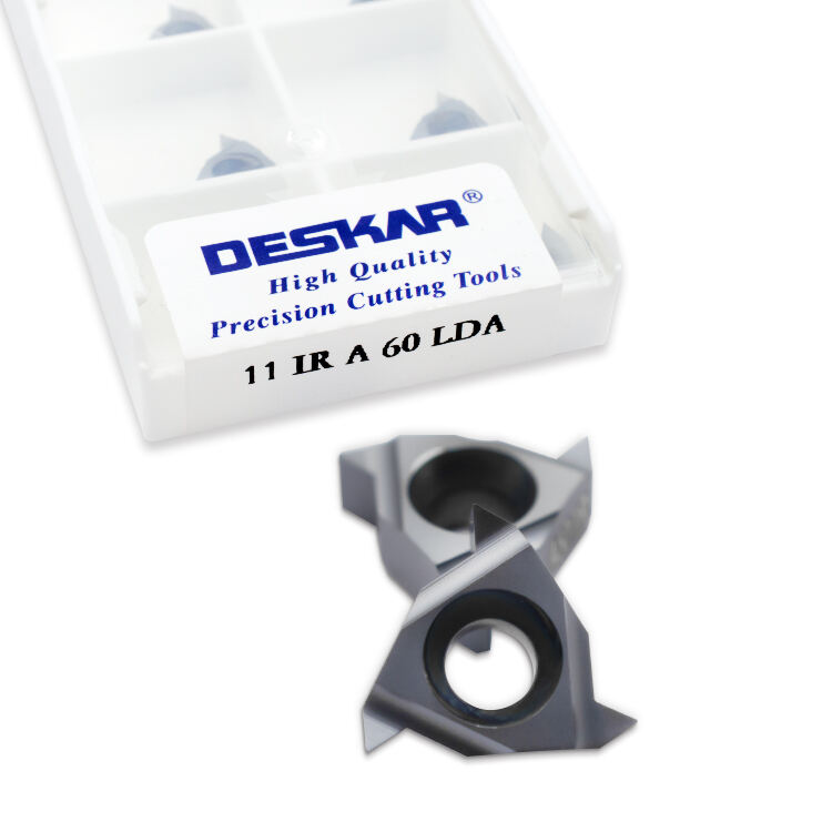 DESKAR 11 IR A 60 LDA Threaded Inserts Indexable Tungsten Carbide Threading Lathe Inserts for Threaded Lathe Holder supplier