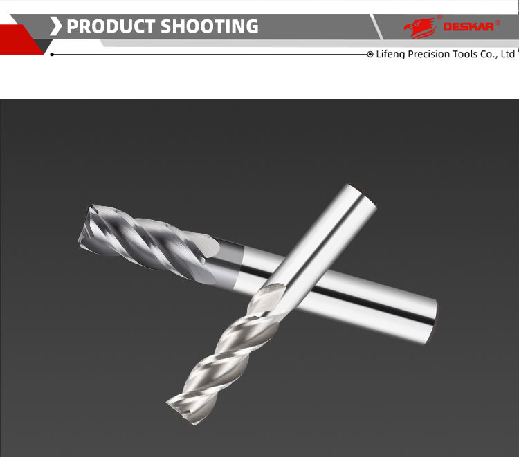 DESKAR Cnc End Mill Cutting Tool Tungsten Milling Cutter Endmill carbide end mills 4 Flutes For Steel End Mill Flat cnc cutting factory