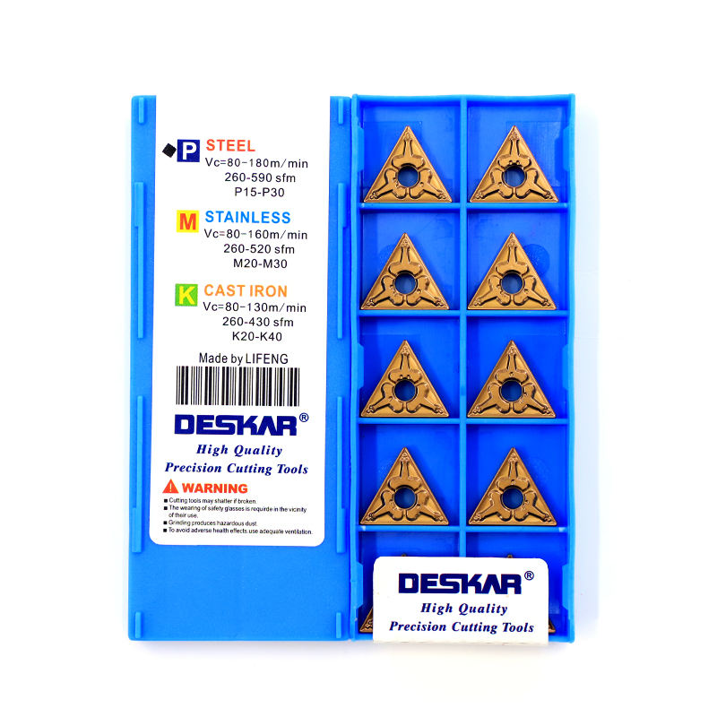 DESKAR TNMG160412-TM TNMG160408-TM TNMG160404-TM LF9018 إدراج أدوات التوريد CNC كاربايد tnmg 160408