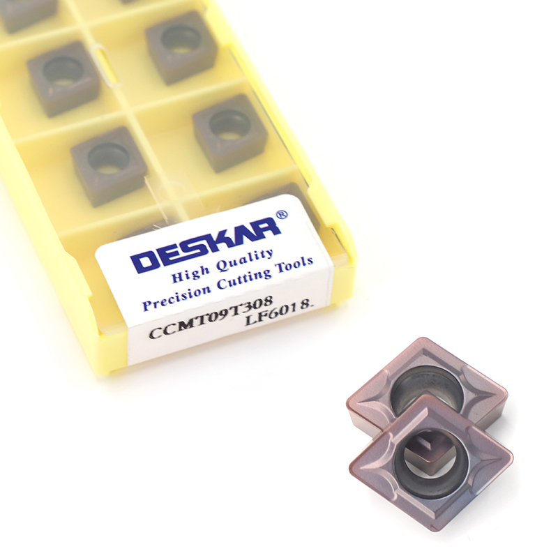 DESKAR CCMT09T304 CCMT09T308 LF6018 أداة تفريز داخلية من الكاربايد للصلب غير القابل للصدأ