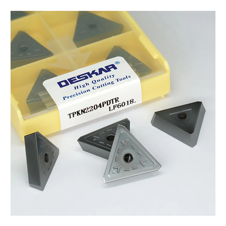 DESKAR TPKN2204PDTR LF6018 Milling Turning Tools Carbide Inserts CNC Lathe Mill Cutter Blades For Stainless Steel