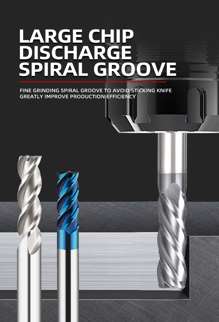 DESKAR Cnc End Mill Cutting Tool Tungsten Milling Cutter Endmill Carbide End Mills 4 Flutes for Steel End Mill Flat Cnc Cutting factory