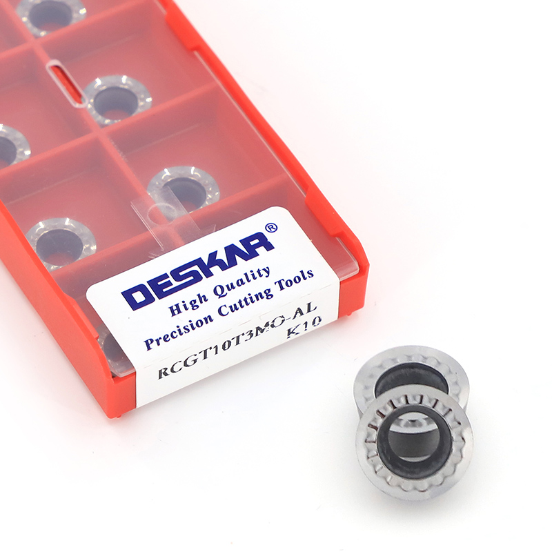 DESKAR RCGT10T3MO-AL K10 Cnc Lathe Tool Cutting Blade Rcgt Aluminum Machining Turning Tool