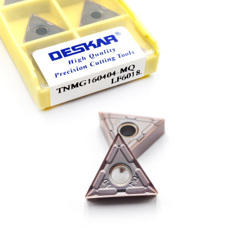 DESKAR TNMG160404-MQ TNMG160408-MQ LF6018 TNMG160404 Carbide Inserts Turning Tool Machining Stainless Steel tnmg 160408